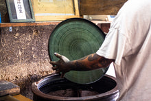 画像をギャラリービューアに読み込む, Round RaysTray L ホワイトシカモア藍染め