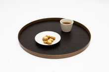 画像をギャラリービューアに読み込む, Round RaysTray L 黒檀