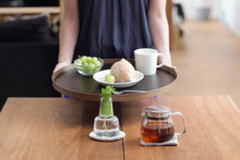 画像をギャラリービューアに読み込む, Round RaysTray L 黒檀