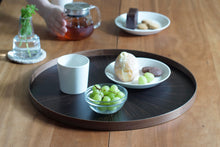 画像をギャラリービューアに読み込む, Round RaysTray L 黒檀