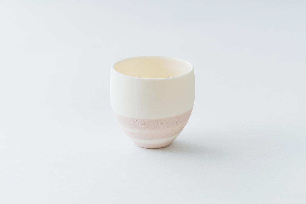 〈UZANYOU〉TRANSLUCENT SERIES MARBLE TEACUP   (Pink)